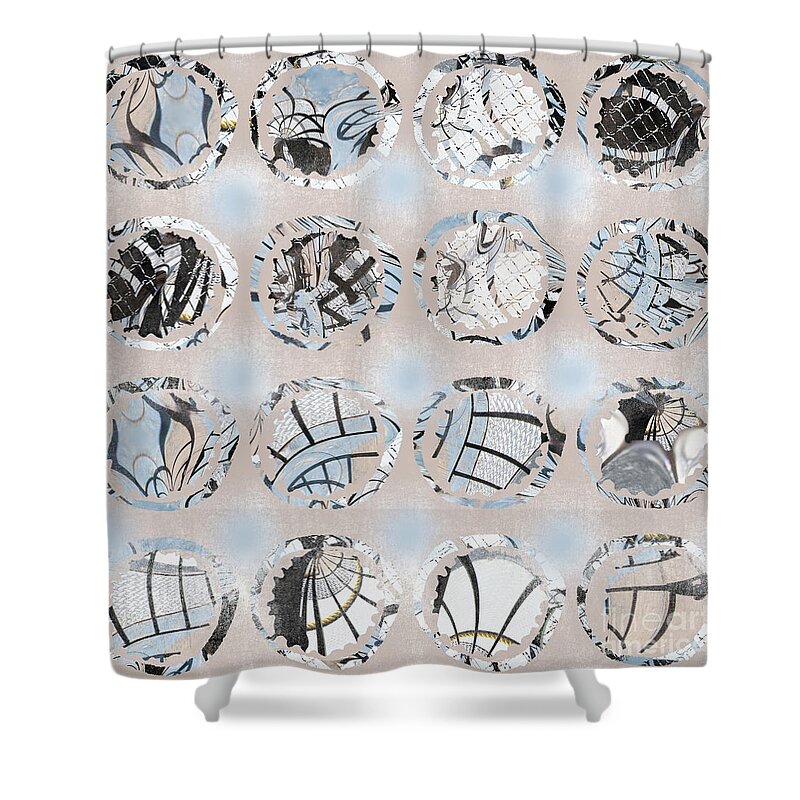 Abstract Shower Curtain featuring the photograph Circles in the Sky by Marilyn Cornwell