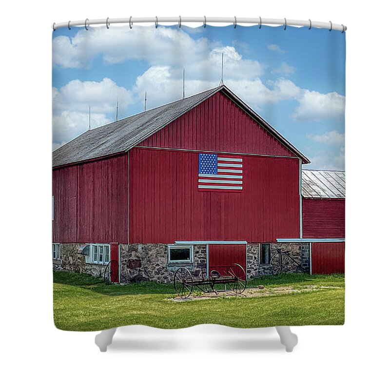 Barn Shower Curtain featuring the photograph Classic Americana by Trey Foerster