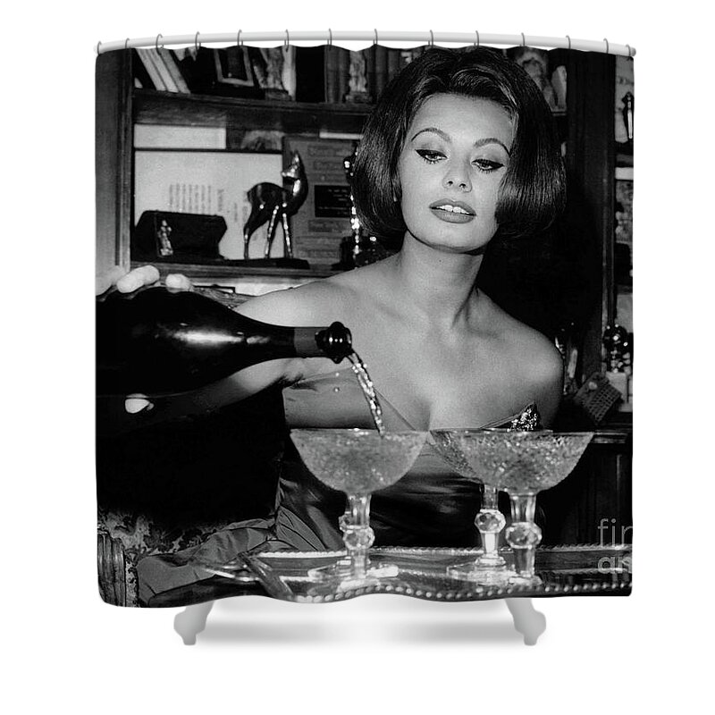 Champagne Shower Curtain featuring the photograph Classic Sophia by Doc Braham