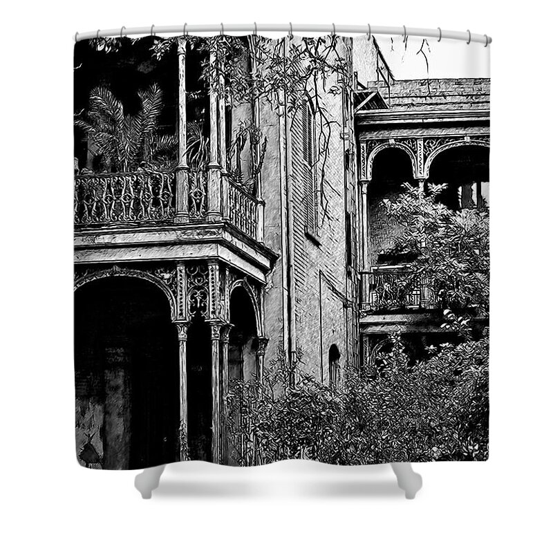 New-orleans Shower Curtain featuring the digital art Classic Victorian by Kirt Tisdale