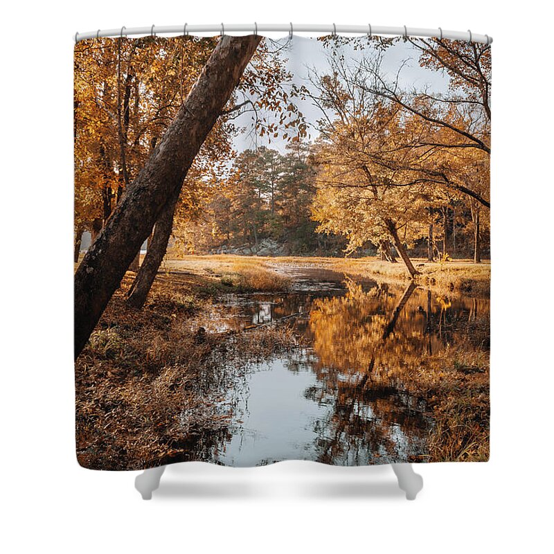 Lake Shower Curtain featuring the photograph Clayton Lake by Iris Greenwell