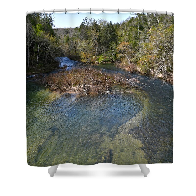 Tennessee Shower Curtain featuring the photograph Clear Creek At Obed 4 by Phil Perkins