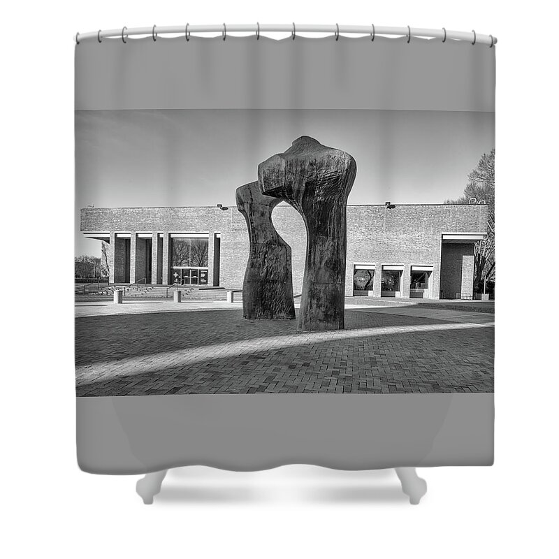 Library Shower Curtain featuring the photograph Cleo Rogers Memorial Library - Columbus, Indiana by Susan Rissi Tregoning