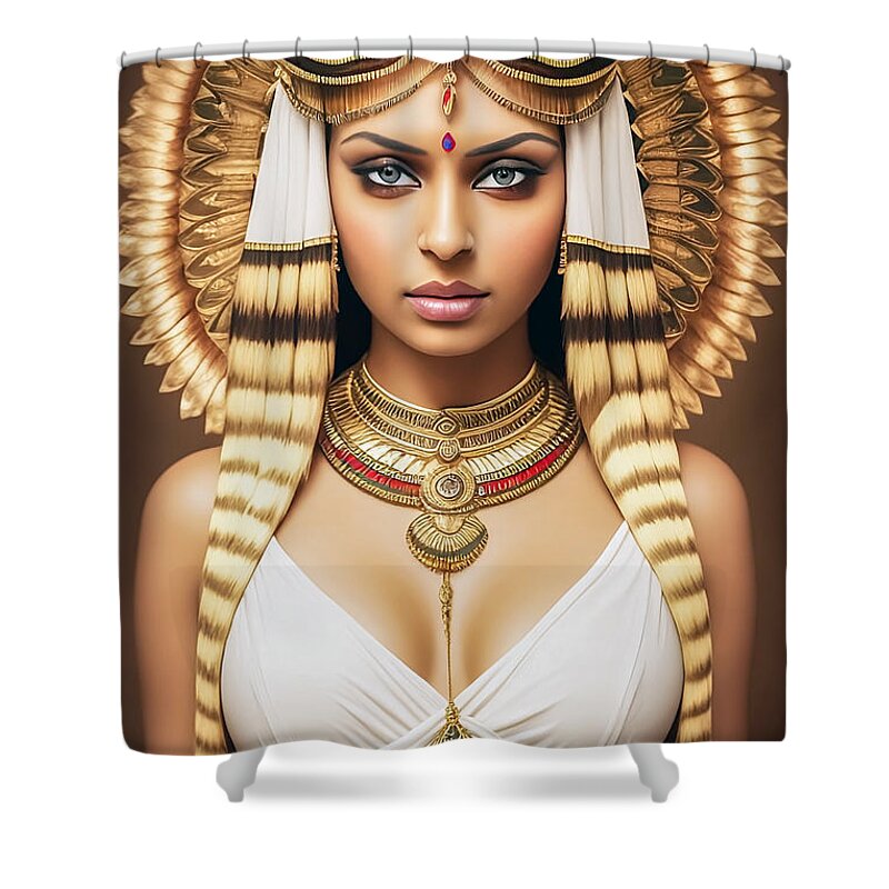 Ancient Jewelry Shower Curtains