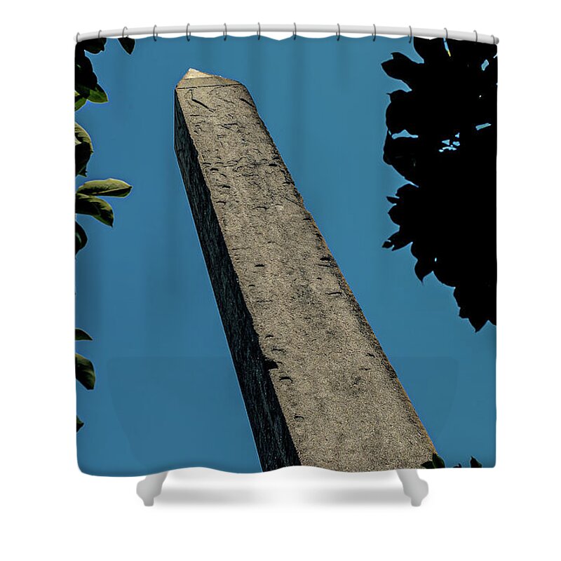 Obelisk Shower Curtain featuring the photograph Cleopatra's Needle NYC by David Smith