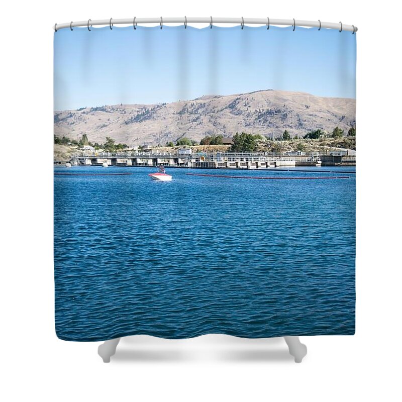 Closed Area Shower Curtain featuring the photograph Closed Area by Tom Cochran