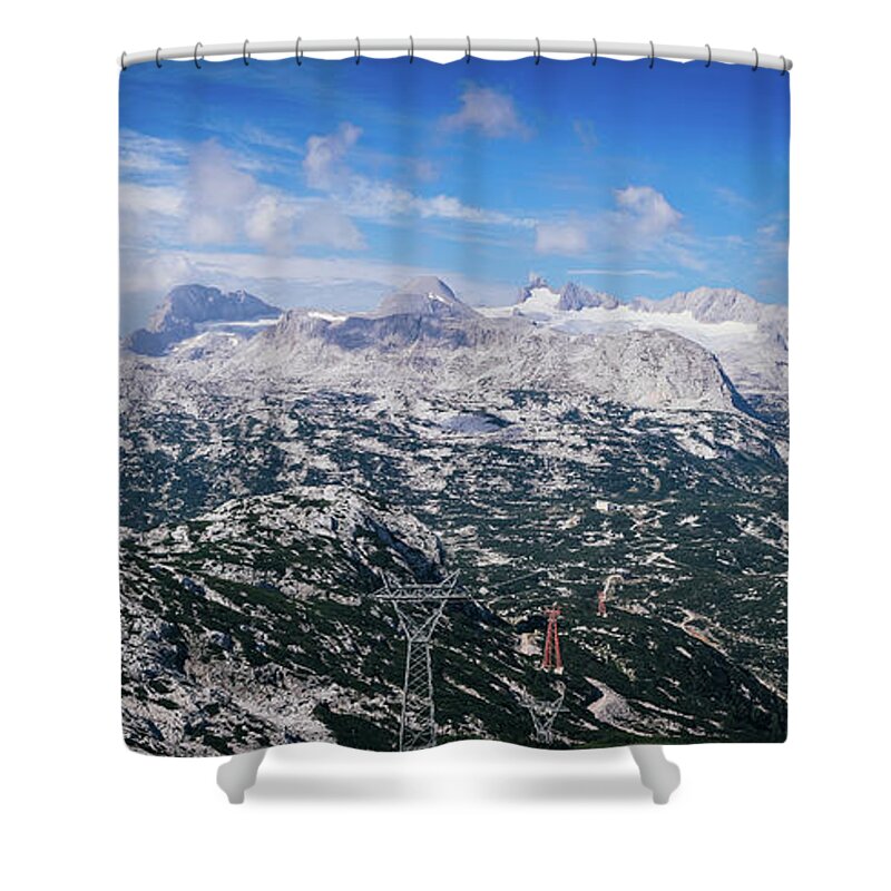 View Shower Curtain featuring the photograph Hoher Dachstein by Vaclav Sonnek