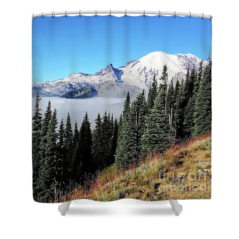 Clouds Shower Curtain featuring the photograph Cloud Inversion by Sylvia Cook