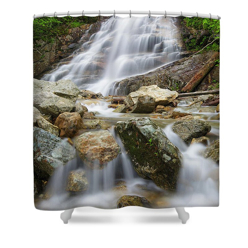 Awe-inspiring Shower Curtain featuring the photograph Cloudland Falls - Franconia Notch State Park New Hampshire USA by Erin Paul Donovan