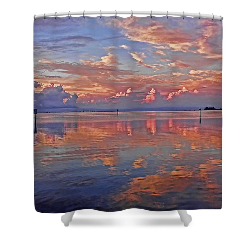 Cloudscape Shower Curtain featuring the photograph Clouds - Almost Heaven by HH Photography of Florida