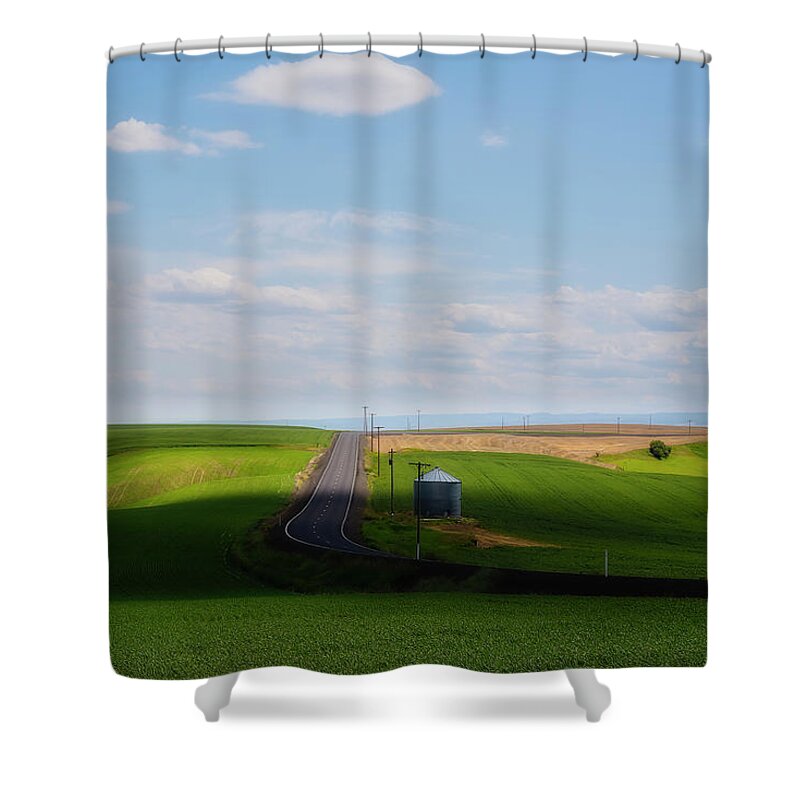 Palouse Shower Curtain featuring the photograph Clouds and Shadows by Ryan Manuel
