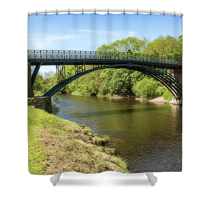 Coalport Shower Curtain featuring the photograph Coalport Bridge by Average Images