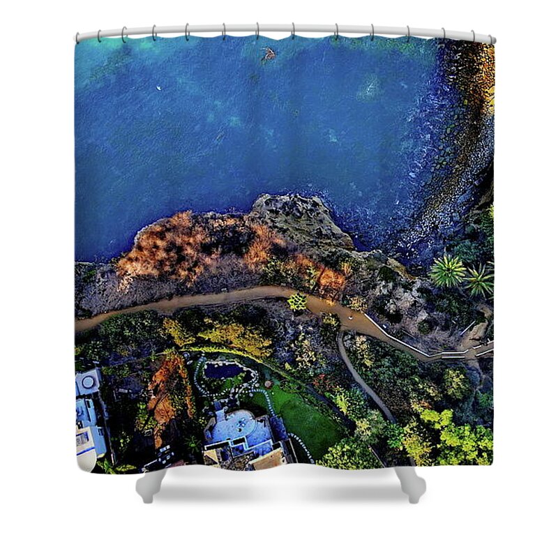Walk Shower Curtain featuring the photograph Coast Walk Trail - La Jolla by Russ Harris