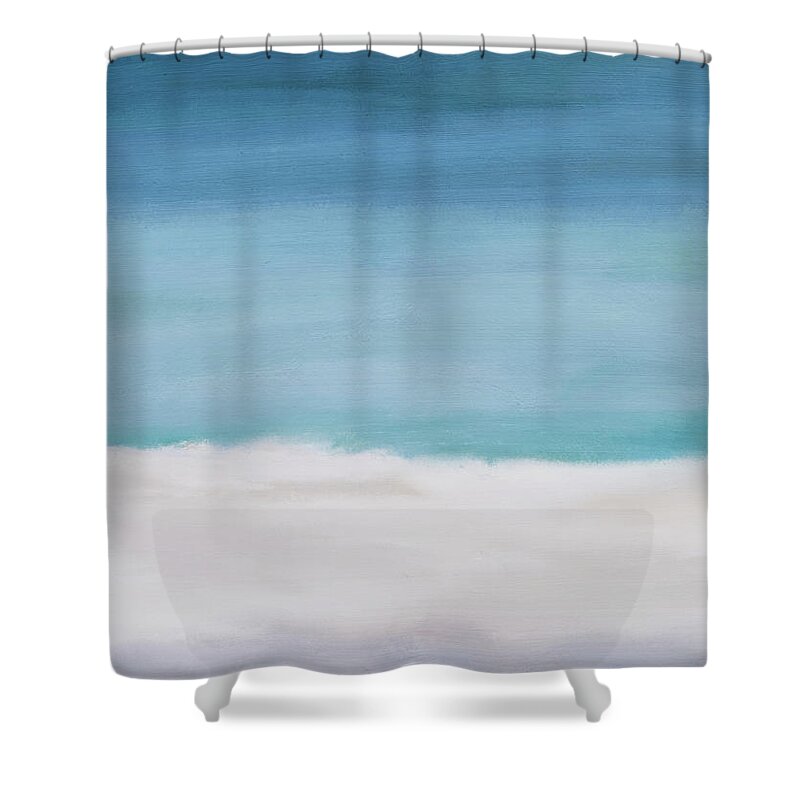 Coastal Shower Curtain featuring the mixed media Coastal Dream- Art by Linda Woods by Linda Woods