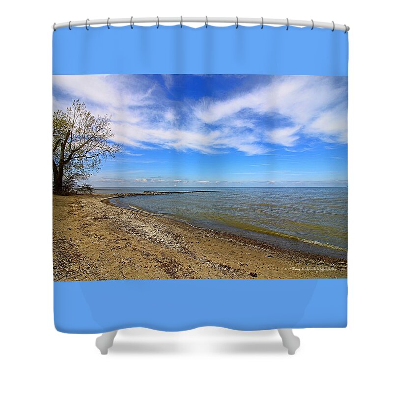 Lake Erie Shower Curtain featuring the photograph Coastal Ohio Series 2 by Mary Walchuck