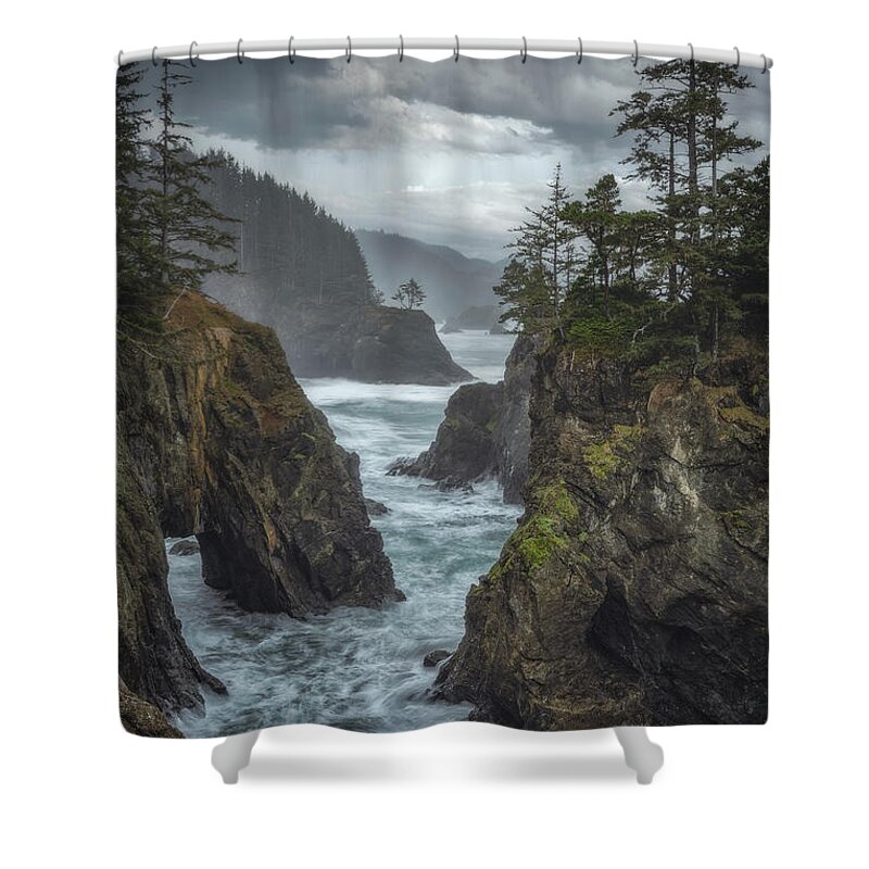 Oregon Shower Curtain featuring the photograph Coastal Rains by Darren White