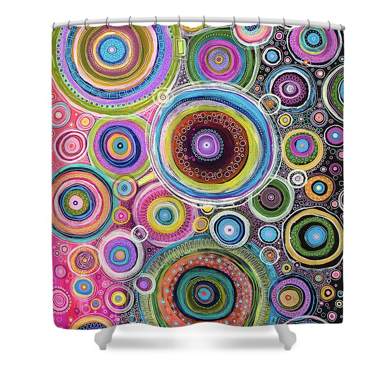 Color My Soul Shower Curtain featuring the painting Color My Soul by Tanielle Childers