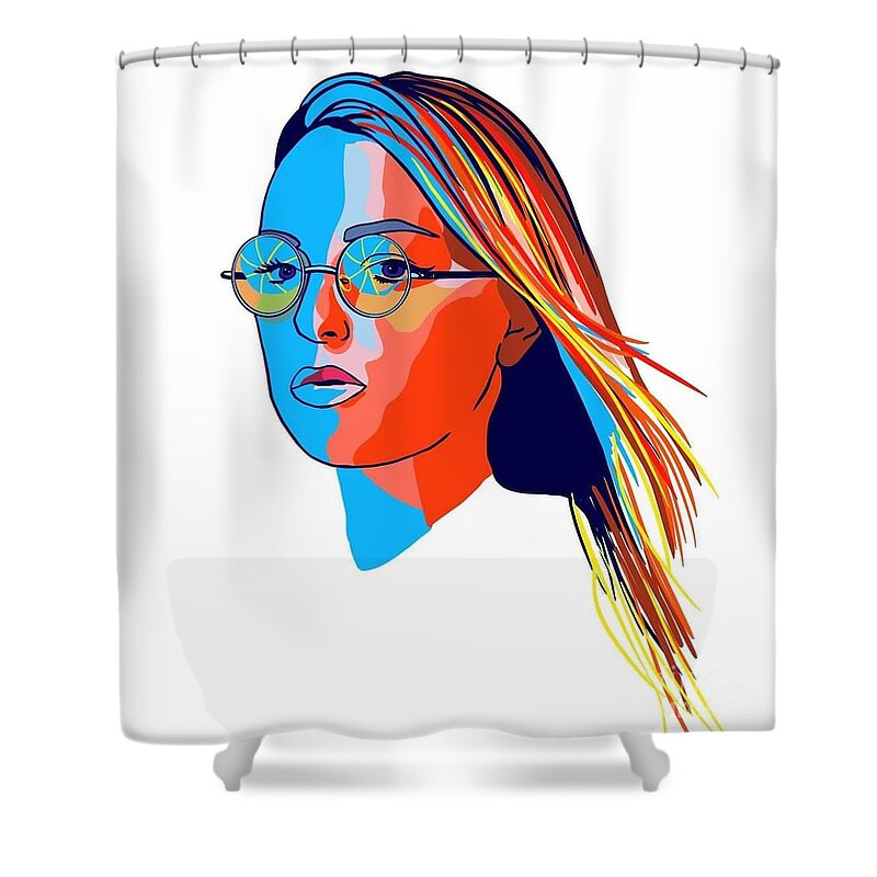 Color Shower Curtain featuring the digital art Color Wheel by Sara Becker