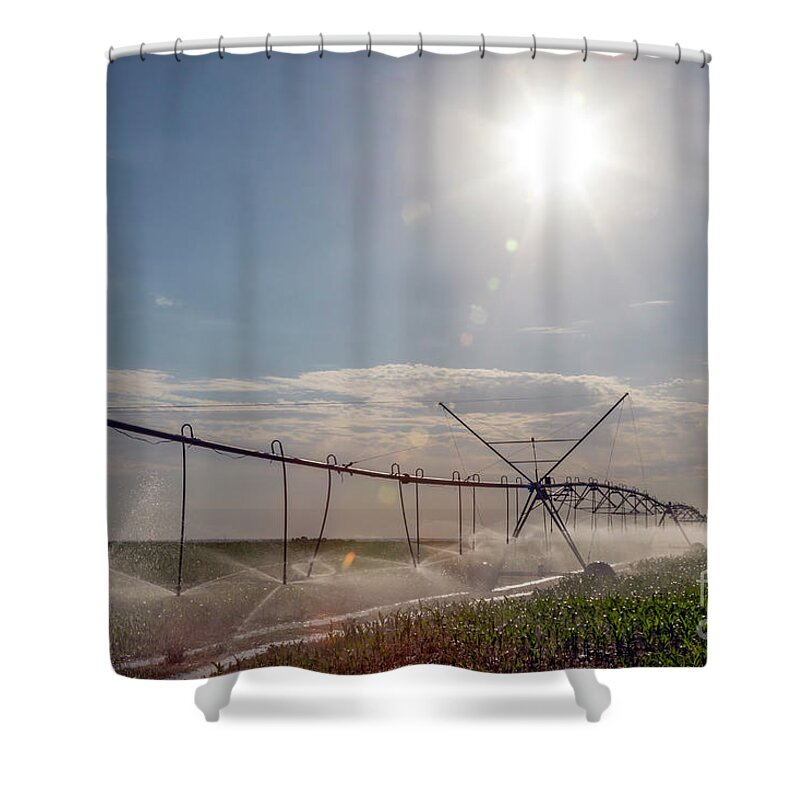 Water Shower Curtain featuring the photograph Colorado Irrigation by Jim West