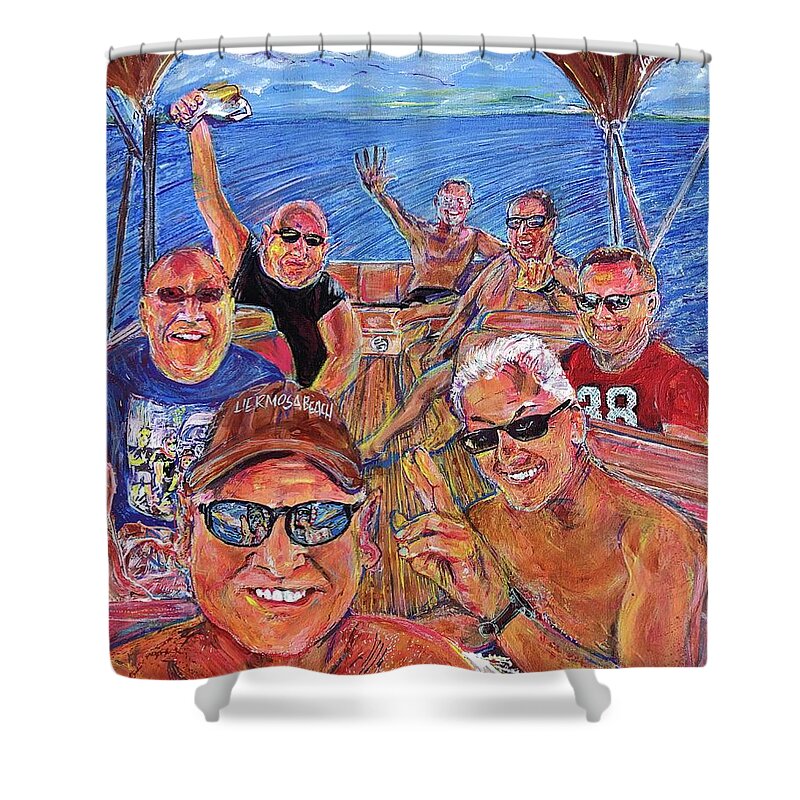 Colorado River Shower Curtain featuring the painting Colorado River Rats by Jonathan Morrill