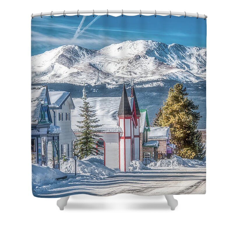 Colorado Shower Curtain featuring the photograph Colorado Sleepy Saturday Morning by Marcy Wielfaert
