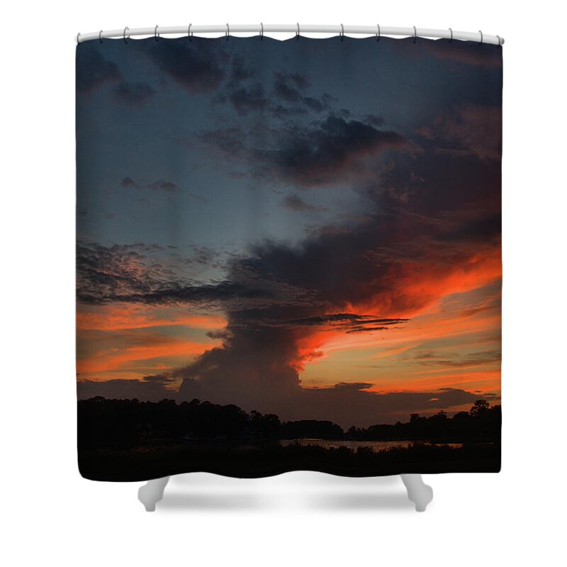 Colors Shower Curtain featuring the photograph Colors in the sky by Buddy Scott