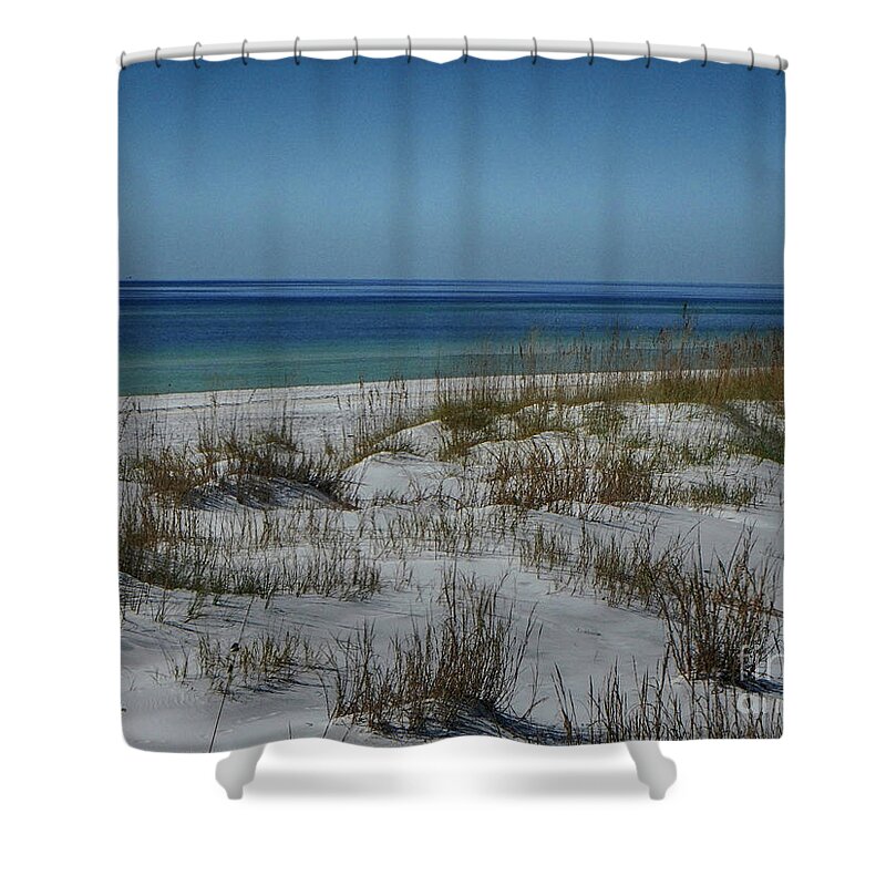 Gulf Shower Curtain featuring the photograph Colors of Paradise by Judy Hall-Folde