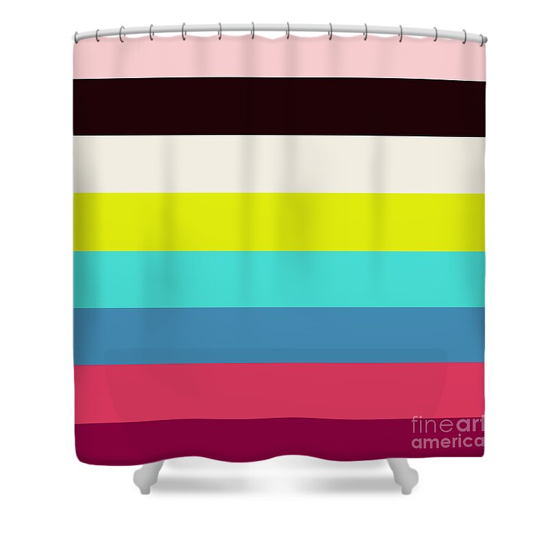 Candy Colors Shower Curtain featuring the digital art Colors of Summer by Christie Olstad