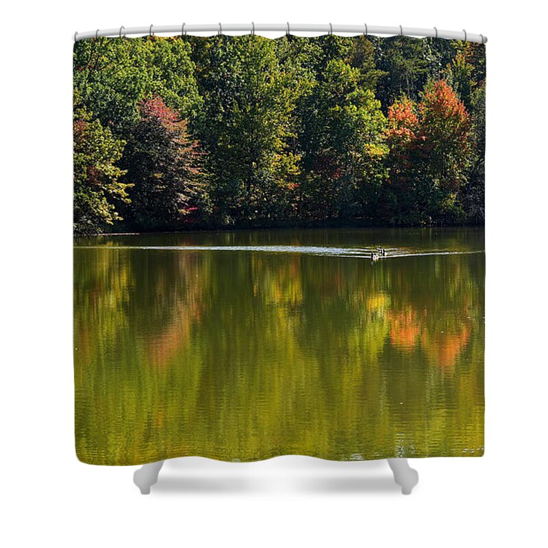 Wny Scenes Shower Curtain featuring the photograph Come Follow by fototaker Tony