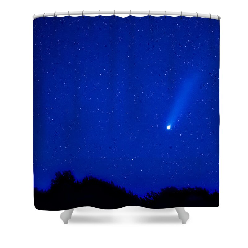 Comet Shower Curtain featuring the photograph Comet Neowise 2020 by Allin Sorenson