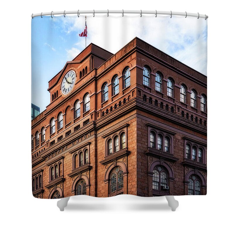 Cooper Union Shower Curtain featuring the photograph Cooper Union College by Susan Candelario