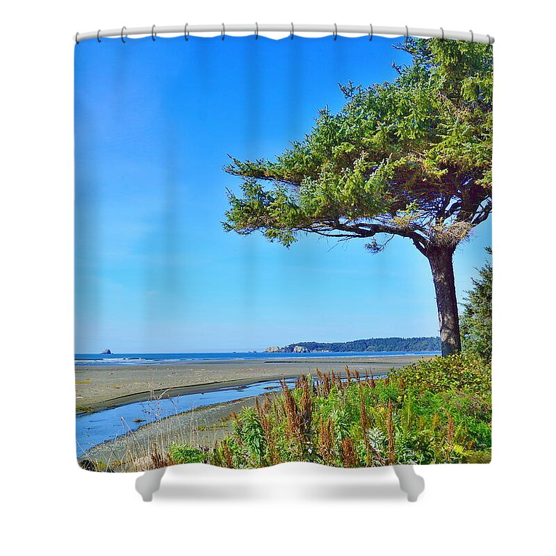 Ocean Shower Curtain featuring the photograph Copalis National Wildlife Refuge by Bill TALICH