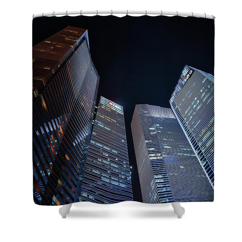 Architecture Shower Curtain featuring the photograph Commercial High Rise Towers by Rick Deacon