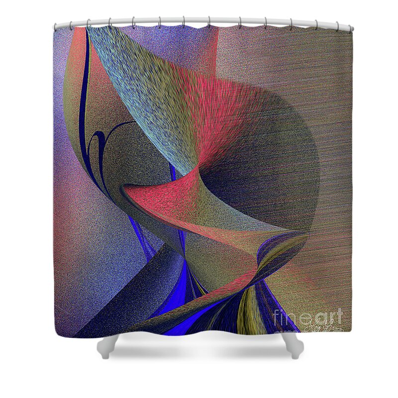 Costume Shower Curtain featuring the digital art Costume Of Consciousness by Leo Symon