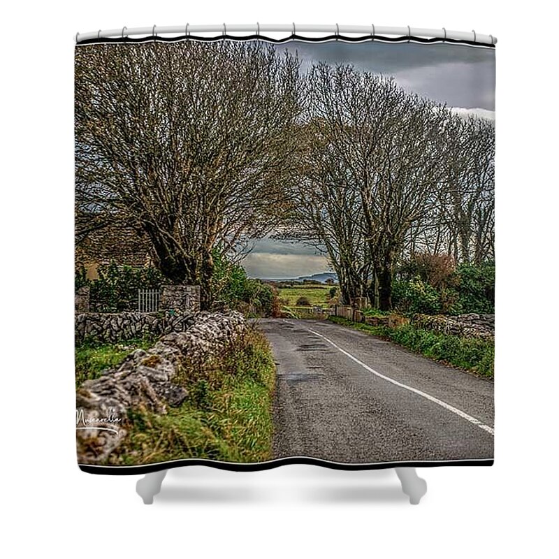 Ireland Shower Curtain featuring the photograph Country Highway by Regina Muscarella