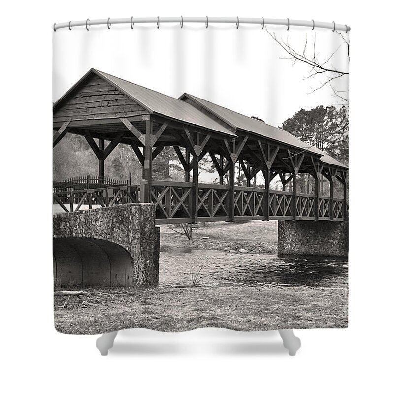 Bridge Shower Curtain featuring the photograph Covered Bridge by Phil Perkins