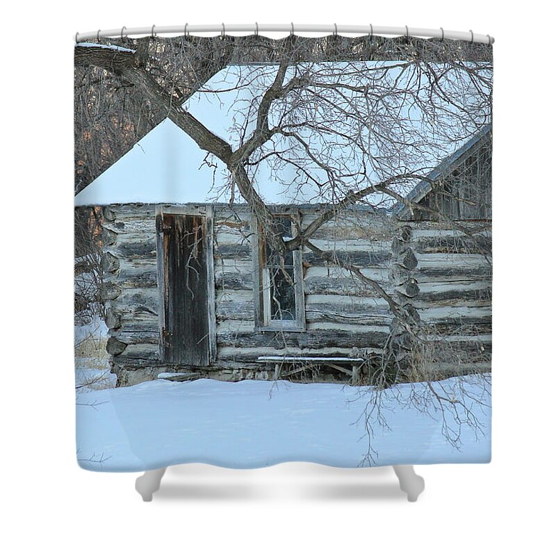 Cabin Shower Curtain featuring the photograph Cozy Hideaway by Penny Meyers