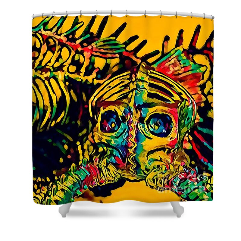 Cthulhu Shower Curtain featuring the photograph Creatures From the Deep by Susan Vineyard
