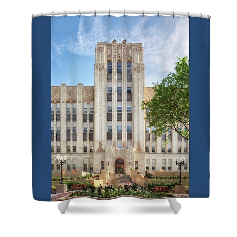 Creighton University Shower Curtain featuring the photograph Creighton Hall - Creighton University by Susan Rissi Tregoning
