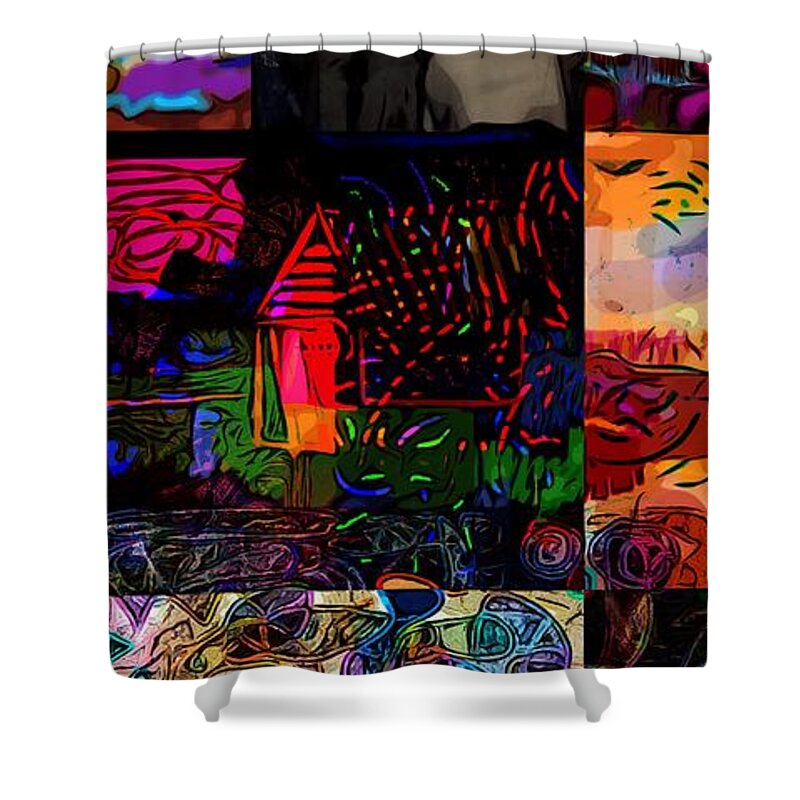 Mom Shower Curtain featuring the digital art Dad Loved Mom by Joe Roache
