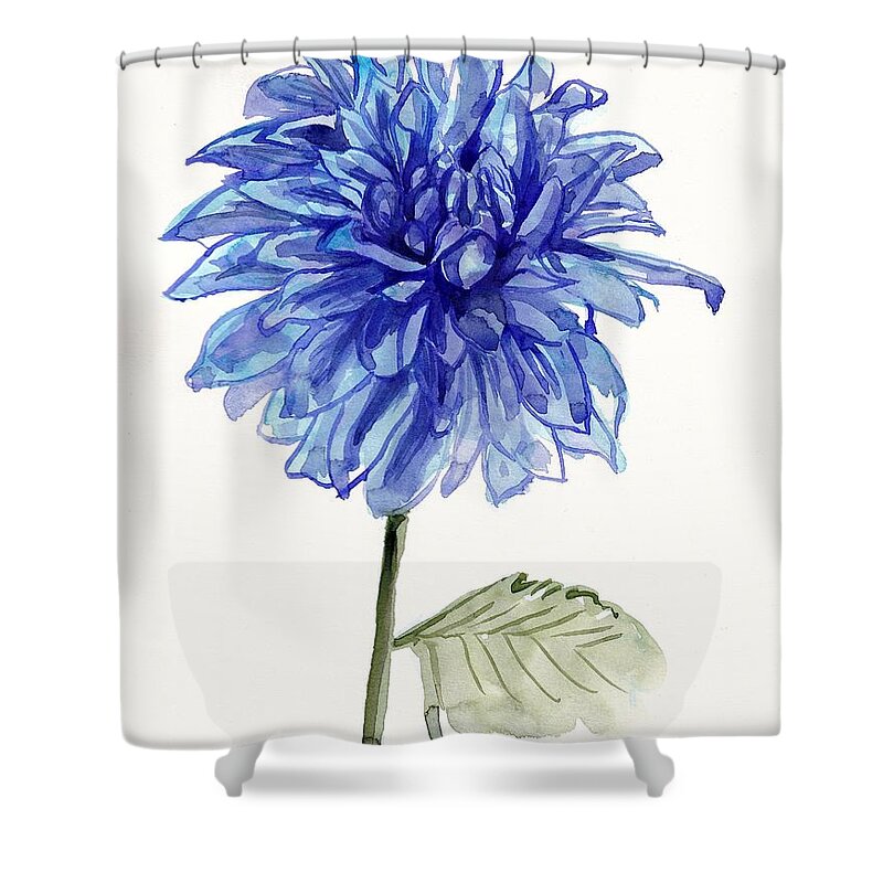 Dahlia Shower Curtain featuring the painting Dahlia by George Cret