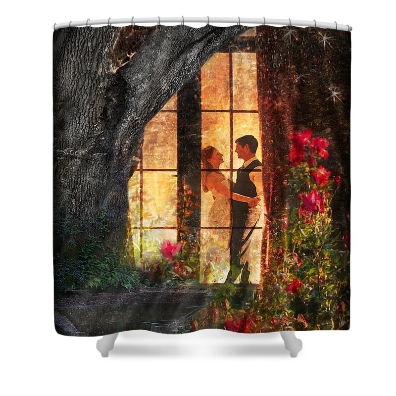 Dancers Shower Curtain featuring the photograph Dancers by Shara Abel