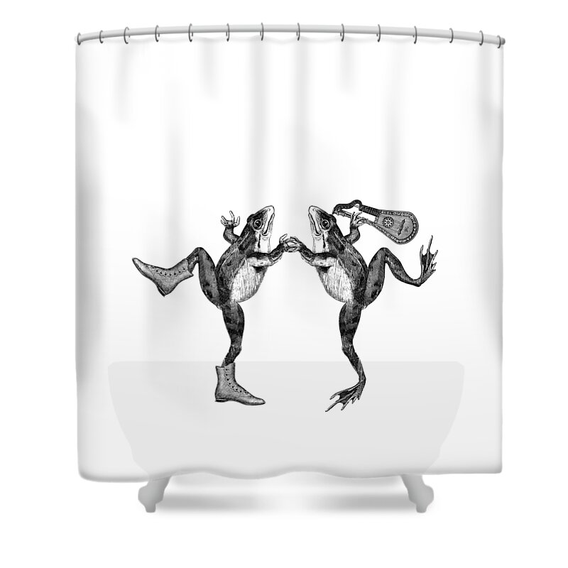 Dancing Frogs Shower Curtain
