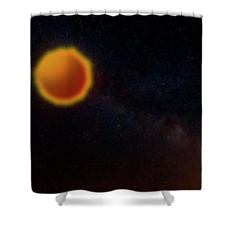 Photography Shower Curtain featuring the photograph Dark Side of The Sun by Paul Wear