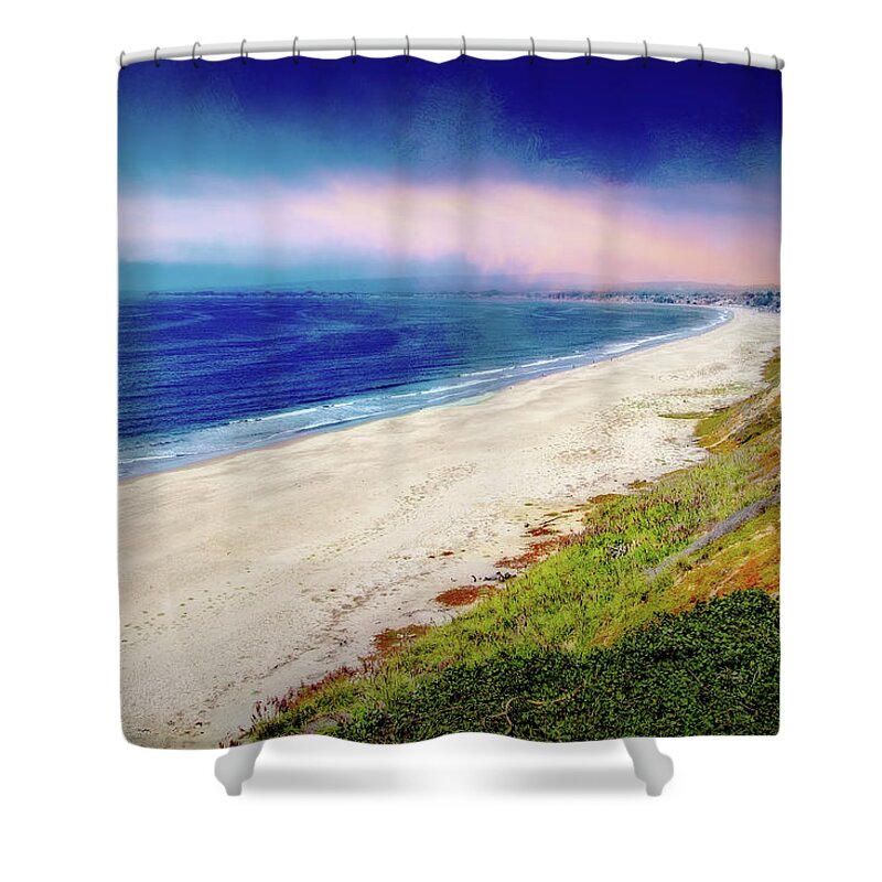 Photography Shower Curtain featuring the digital art Dawn at La Selva by Terry Davis