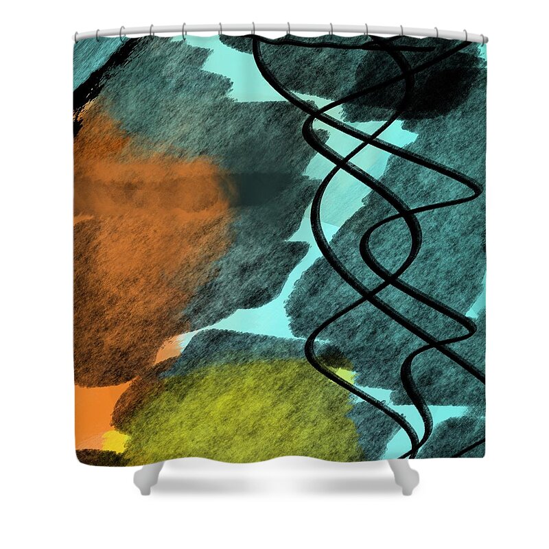 Dawn Comes After The Storm Shower Curtain featuring the digital art Dawn Comes After the Storm by Ruth Harrigan