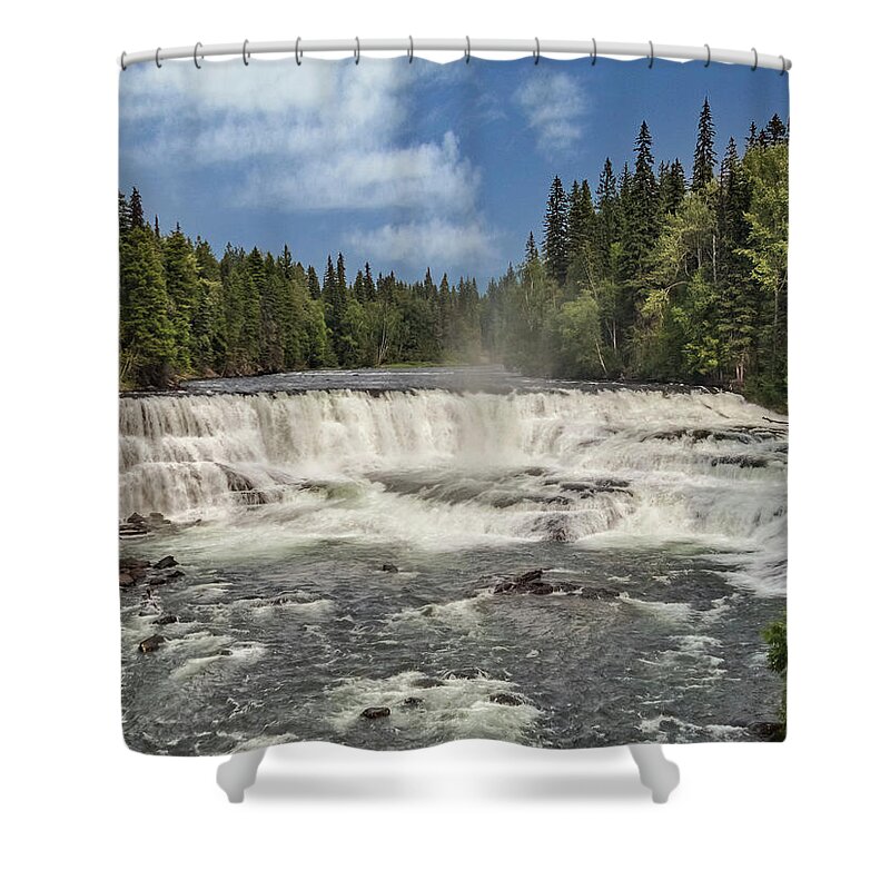 Waterfall Shower Curtain featuring the photograph Dawson Falls, British Columbia by Patti Deters