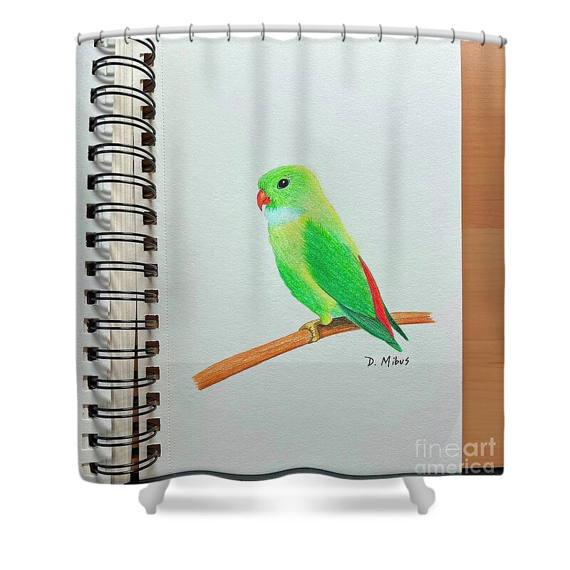  Shower Curtain featuring the digital art Day 109 by Donna Mibus
