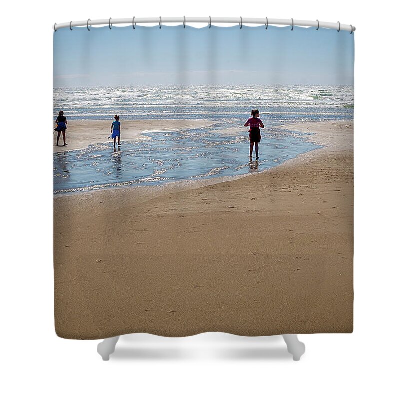 Beach Shower Curtain featuring the photograph Day at the Beach by Craig J Satterlee