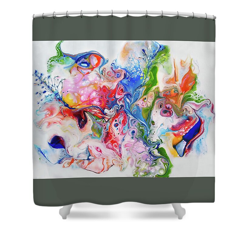 Colorful Shower Curtain featuring the painting Day Dream by Deborah Erlandson